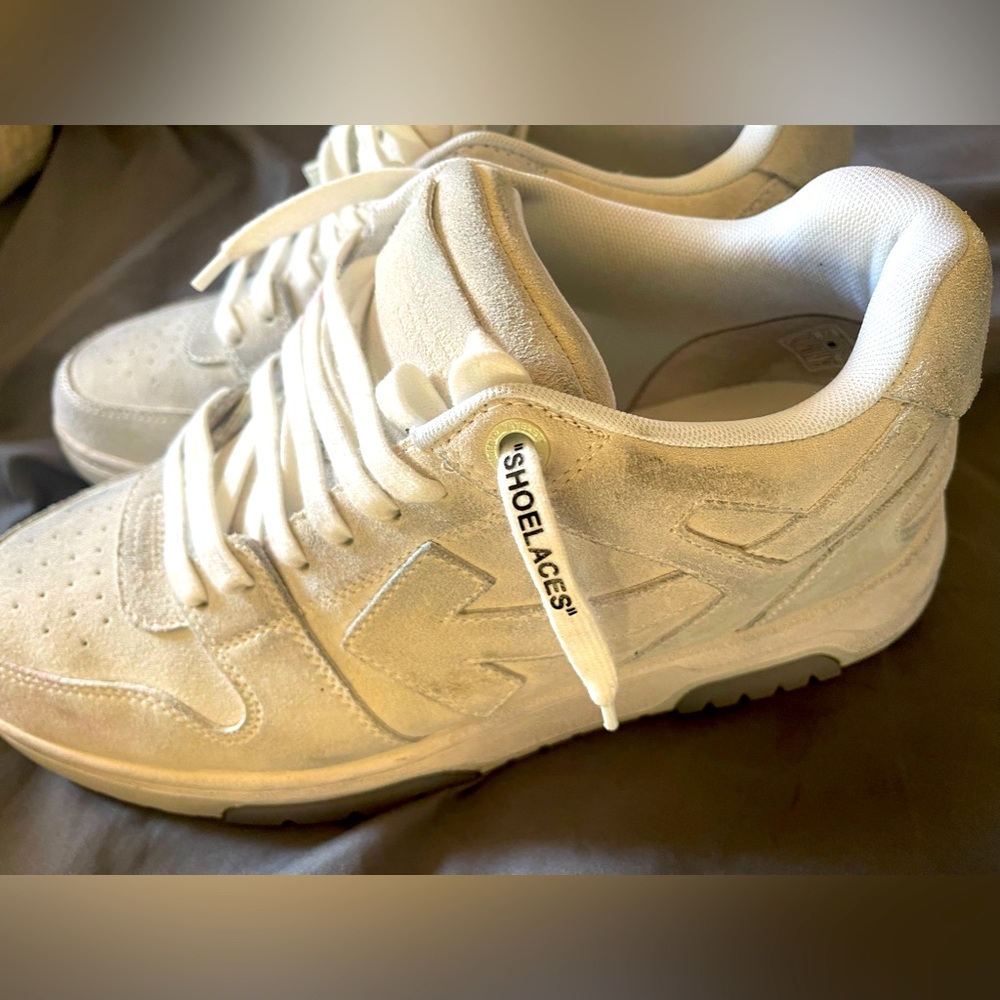 Off-White-Out of Office Sneaker - Men's Light Grey/White Suede EU 44 / US 11